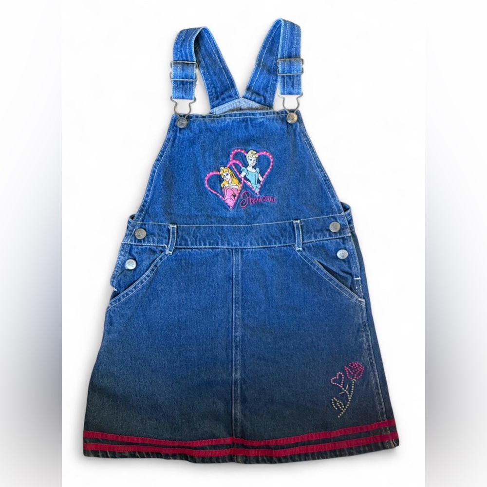 Disney princess embroidered denim dress